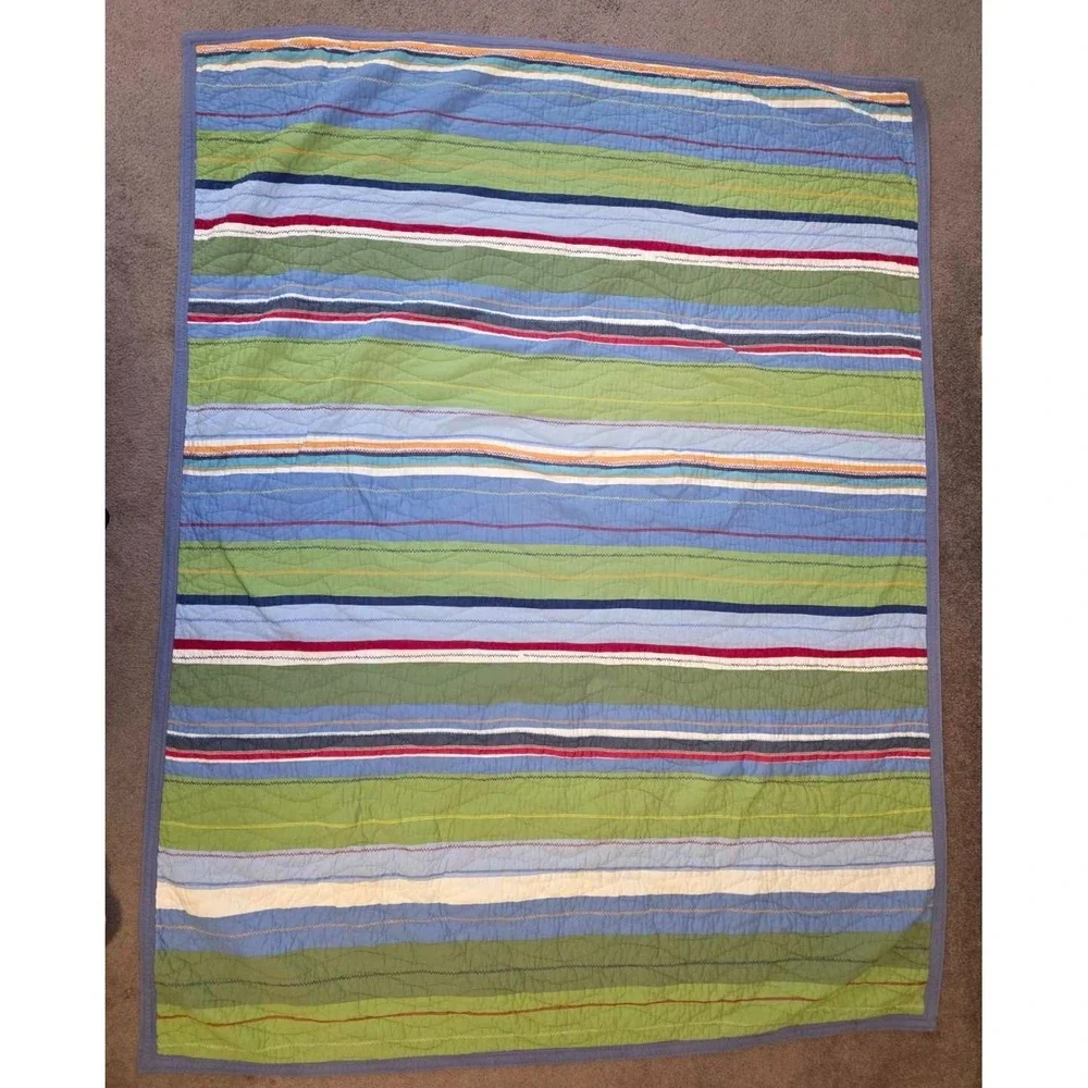 Pottery Barn‎ Kids Quilt  Patchwork Colorful 82